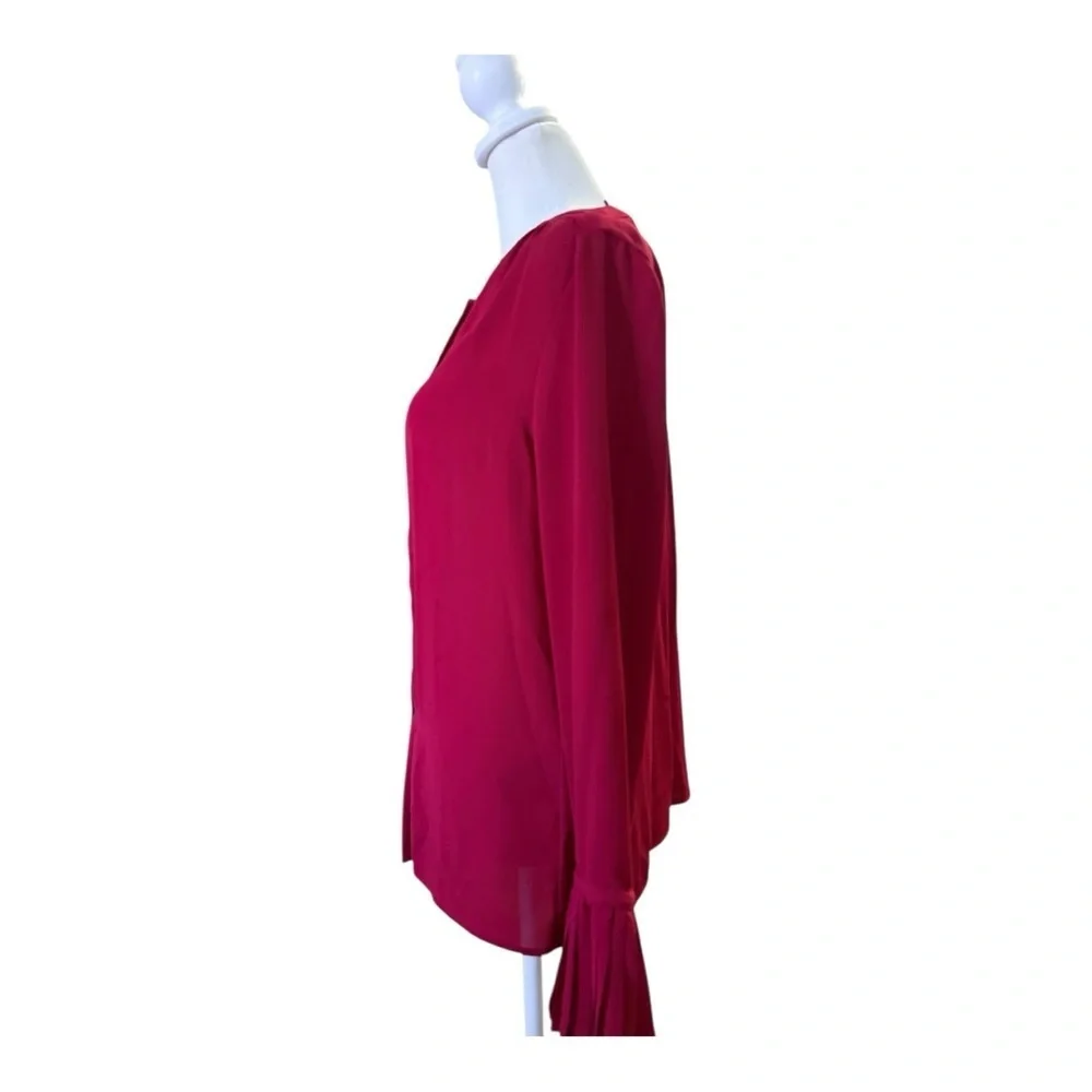 Active Seller! White House Black Market Burgundy Women's Office Interview top
